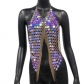Hot trend accessory Sequin fringe chest chain Sexy backless sweet and spicy halter chest chain Body chain