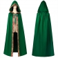 New Halloween men's and women's same style multi-color long cloak medieval church clergy loose dress cloak cloak