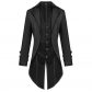 New Halloween Men's Steampunk Gothic Tail Coat Jacket Victorian Pirate Vampire Costume
