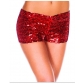 Sequin Shorts Fancy Costume Dance Pants Leg Burlesque Pin Up Wholesale Gold
