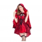 Halloween Clothing Gothic Gothic Little Red Hat Performing the role -playing stage skirt cloak