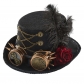 Punk cap Cosplay Gothic retro mirror dark rose gear chain hat
