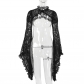 2024 New Halloween Dark Temperament Slim Lace Swing Long Sleeve Cardigan Tops for Women