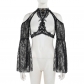 2024 new Halloween dark style temperament sexy slim lace blouse tops for women