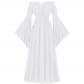 New Off-the-shoulder Ruffled Long Sleeve Renaissance Floor-length Dress