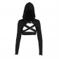 Autumn 2024 new street style trendy hot girl personality versatile hooded workwear jacket tops for women