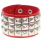 European and American fashion punk street shot nightclub square rivet bracelet ins couple leather bracelet