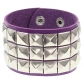 European and American fashion punk street shot nightclub square rivet bracelet ins couple leather bracelet