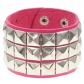 European and American fashion punk street shot nightclub square rivet bracelet ins couple leather bracelet