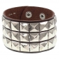 European and American fashion punk street shot nightclub square rivet bracelet ins couple leather bracelet