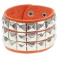 European and American fashion punk street shot nightclub square rivet bracelet ins couple leather bracelet