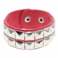 European and American fashion punk street shot nightclub square rivet bracelet ins couple leather bracelet
