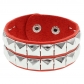 European and American fashion punk street shot nightclub square rivet bracelet ins couple leather bracelet