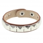 European and American fashion punk street shot nightclub square rivet bracelet ins couple leather bracelet