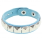 European and American fashion punk street shot nightclub square rivet bracelet ins couple leather bracelet