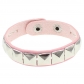 European and American fashion punk street shot nightclub square rivet bracelet ins couple leather bracelet