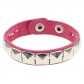 European and American fashion punk street shot nightclub square rivet bracelet ins couple leather bracelet