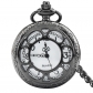 Sunflower Petals Black Butler Halloween Non-Mechanical Large Pocket Watch Black Multiple Patterns Optional
