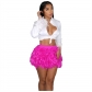 European and American women's turkey feather skirt short skirt half skirt sexy fur skirt party