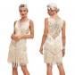 1920s retro sequins beaded dress explosion fashion V -necksui Successful dress wine club skirt
