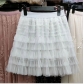 Layer of net gauze skirt female 2024 summer new loose waist tight waist high waist and thin cake skirt A -line skirt ​