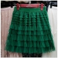 Layer of net gauze skirt female 2024 summer new loose waist tight waist high waist and thin cake skirt A -line skirt ​