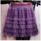 Layer of net gauze skirt female 2024 summer new loose waist tight waist high waist and thin cake skirt A -line skirt ​