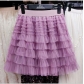 Layer of net gauze skirt female 2024 summer new loose waist tight waist high waist and thin cake skirt A -line skirt ​