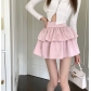 Sweet pleated spring and summer skirt female 2024 new small panton skirt high waist and thin cake short skirt hot girl ​