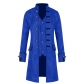 2024 new foreign trade European and American men's coat solid color fashion steam fractive retro menu uniforms...