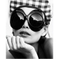 2024 new large frame oval sunglasses European and American personality hip -hop funny exterior oversized sunglasses girl