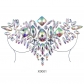 European and American sexy crystal chest stickers drill body drilling stickers