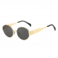 2024 new elliptical sunglasses Amazon hot lens small round metal fashion sunglasses men and women