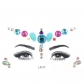 Halloween sticker hot -selling people face gemstone temporary tattoos Crystal flash sticker DIY eyebrow eye stickers