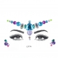 Halloween sticker hot -selling people face gemstone temporary tattoos Crystal flash sticker DIY eyebrow eye stickers