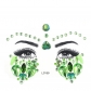 Halloween sticker hot -selling people face gemstone temporary tattoos Crystal flash sticker DIY eyebrow eye stickers