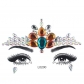 Halloween sticker hot -selling people face gemstone temporary tattoos Crystal flash sticker DIY eyebrow eye stickers