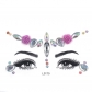 Halloween sticker hot -selling people face gemstone temporary tattoos Crystal flash sticker DIY eyebrow eye stickers