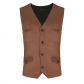 Medieval Spring and Summer Men's European and American V -neck Single Differential Dispels Outside Decoration Jacket Vest vest