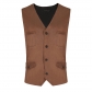 Medieval Spring and Summer Men's European and American V -neck Single Differential Dispels Outside Decoration Jacket Vest vest