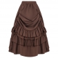 Women's retro Gothic Victorian skirt, Renaissance short skirt performance skirt stage performance skirt