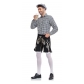 New Halloween German Beer Festival clothing four -color plaid shirt back pants men's beer clothing set shorts