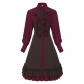 The new Halloween Halloween Palace Dress Large -size shirt Uncorbed hem retro skirt