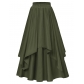 European code large -size explosion women's retro Gothic Victorian style skirt, Renaissance short skirt