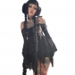 Spring 2024 sexy hot girl bag hip skirt European and American style irregular lace dress women