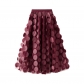 Heavy work stereoscopic black mesh skirt new design feels Hepburn style long hidden umbrella skirt