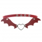 Punk creative bat wings vampire leather peach heart necklaces necklace necklace trend festival neck carvings collarbone chain