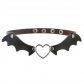 Punk creative bat wings vampire leather peach heart necklaces necklace necklace trend festival neck carvings collarbone chain