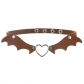 Punk creative bat wings vampire leather peach heart necklaces necklace necklace trend festival neck carvings collarbone chain