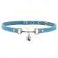 Fashion personality Sweet and hot girl leather neck ring neck chain Light luxury bell collar neck with rain drops fresh collarbone chain